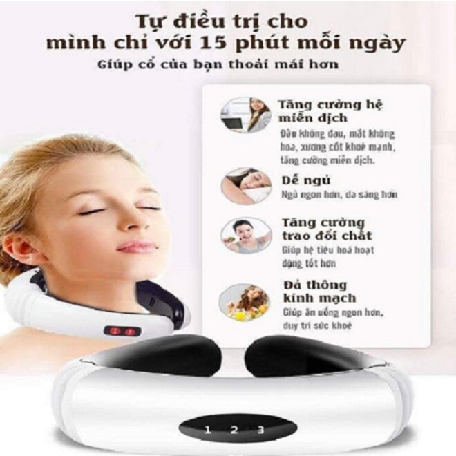 Máy massage cổ 3D KL-5830 giúp đả thông kinh mạch và tăng cường hệ miễn dịch