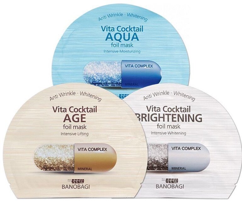 Mặt nạ Banobagi Vita Cocktail Aqua với 4 loại khác nhau