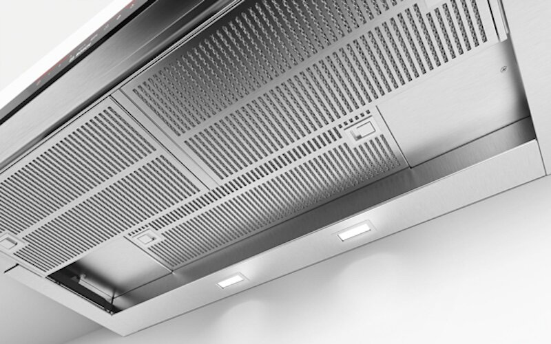 Bosch DFS097J50B: Modern built-in range hood, effective deodorizer