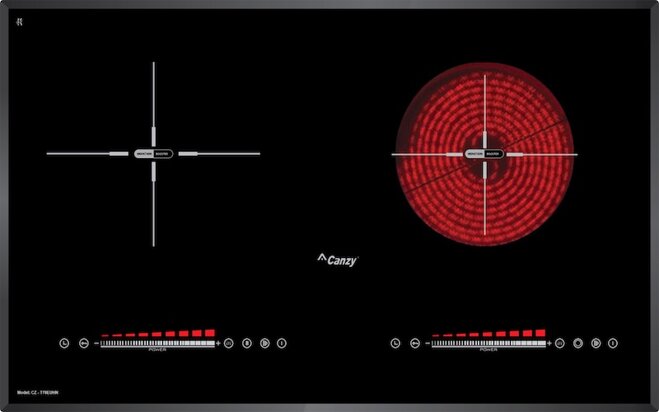 Bếp điện từ Canzy CZ-T78EUHN thiết kế sang trọng và mặt kính Kanger cao cấp