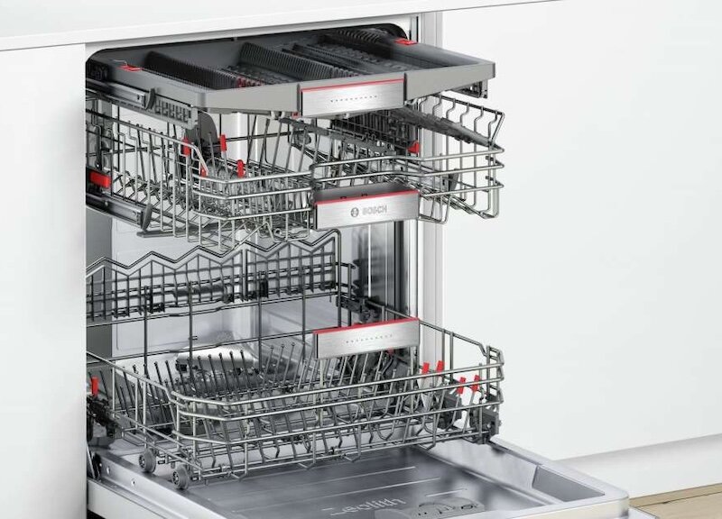 Máy rửa bát âm tủ Bosch 14 bộ SMV68TX06E vận hành êm ái, độ ồn chỉ 42 dB