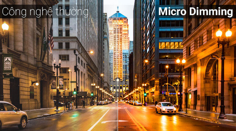 Công nghệ Micro Dimming tối ưu độ chi tiết cho hình ảnh thêm rực rỡ, sắc nét