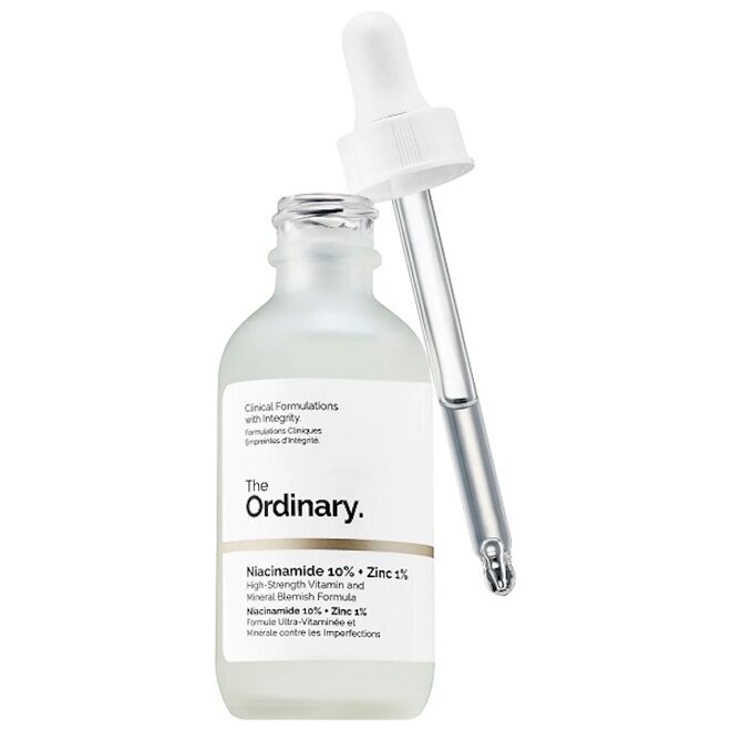 Serum The Ordinary Niacinamide 10 + Zinc 1 giúp giảm viêm sưng các nốt mụn sưng, mụn viêm và ngăn ngừa tình trạng mụn trứng cá.