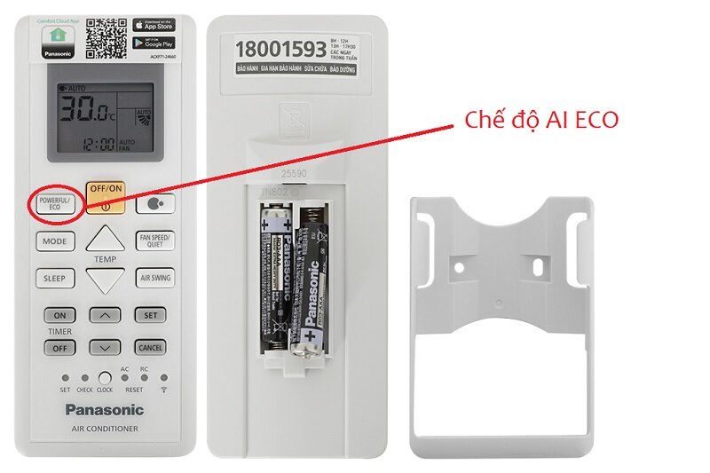 điều hòa Panasonic CU/CS-PU9AKH-8 remote điều khiển