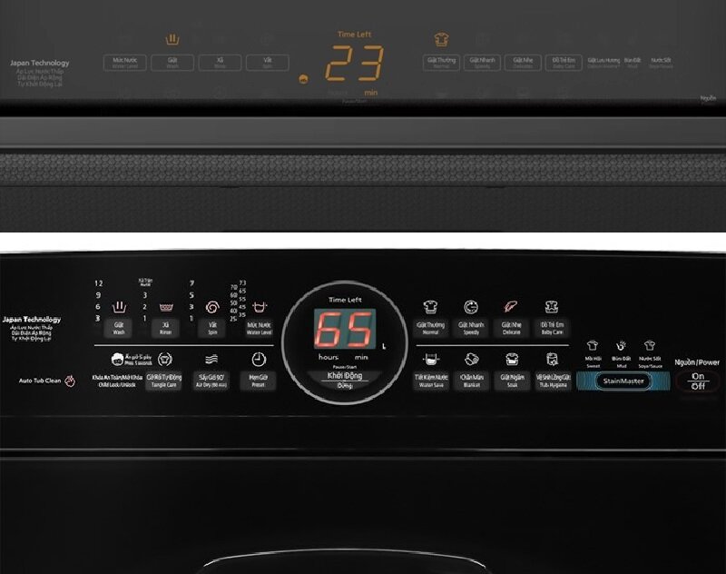 So sánh máy giặt Panasonic Inverter 10.5 kg NA-FD105X3BV (2025) và NA-FD10AR1BV (2019)