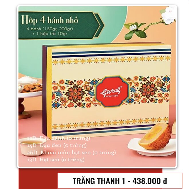 Combo bánh Trung thu Givral 2024: Đa dạng hương vị, sang trọng thiết kế