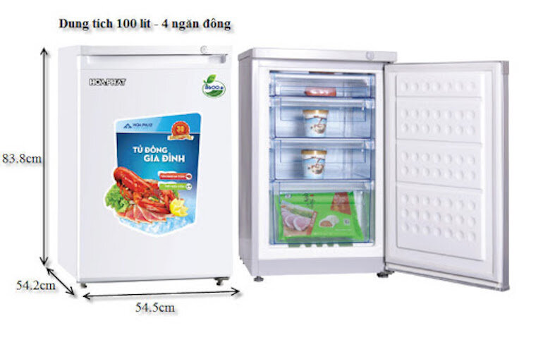 Đôi nét giới thiệu về tủ đông Hòa Phát 100l