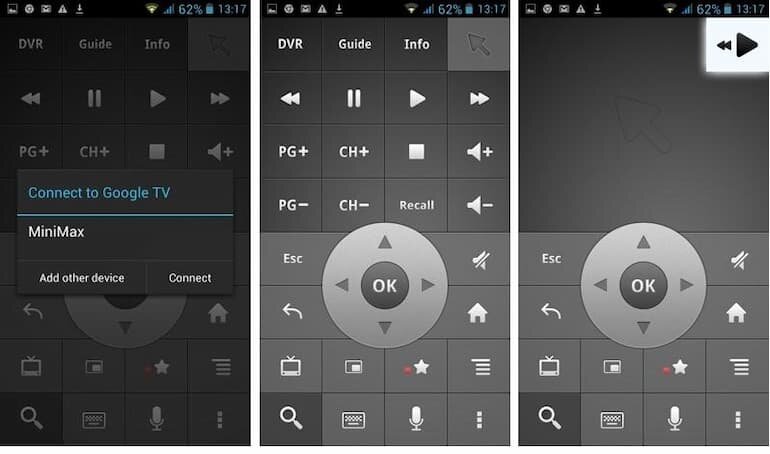 Phần mềm điều khiển tivi Casper bằng điện thoại - Google TV Remote
