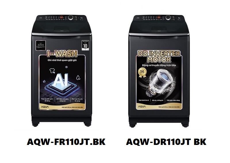 Máy giặt Aqua 11 Kg AQW-FR110JT.BK khác gì AQW-DR110JT BK?