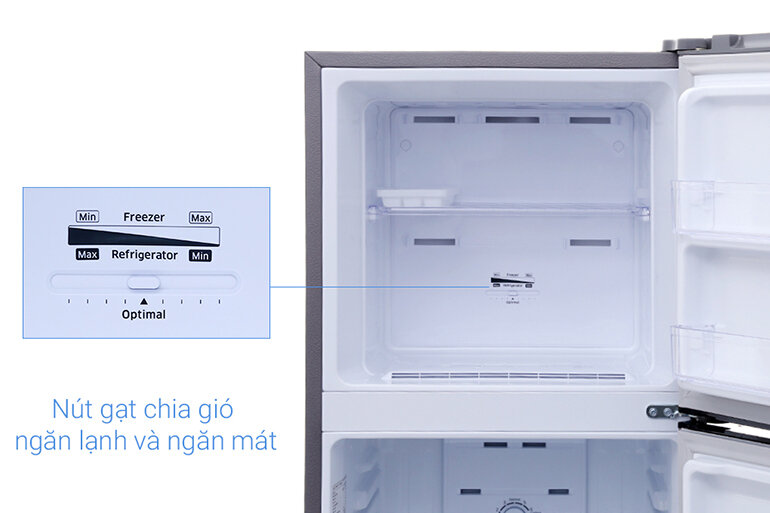 Bảng điều chỉnh nhiệt độ tại ngăn đá tủ lạnh SamSung 208 lít
