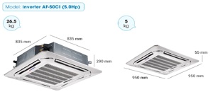 Ưu điểm nổi bật của máy lạnh âm trần Alaska AF-50CI 5.0HP Inverter