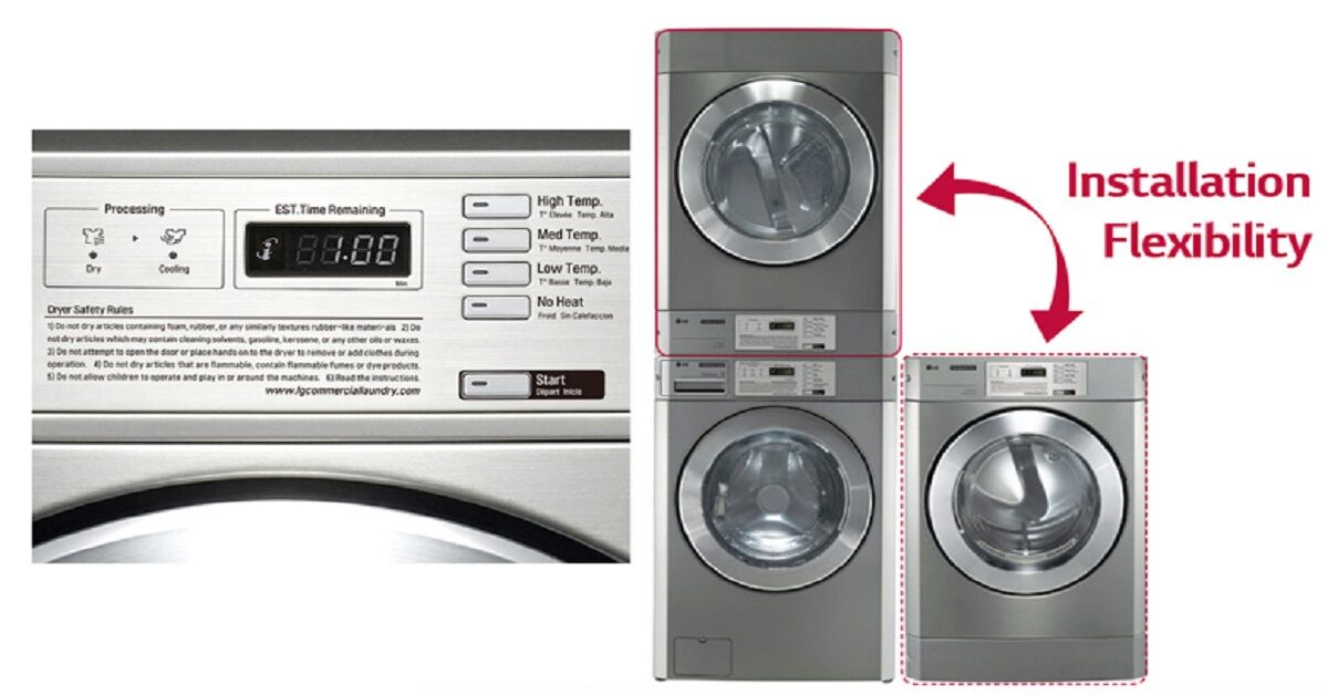 Ưu nhược điểm của máy sấy LG Giant-C 19 Kg không?