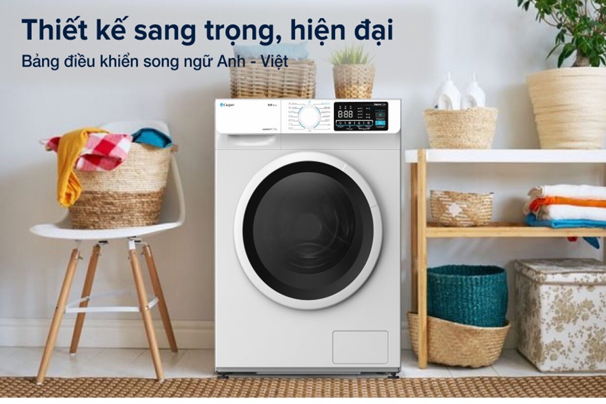 Ưu nhược điểm máy giặt Casper Inverter 9.5 kg WF-95I140BWC giá dưới 5 triệu đồng