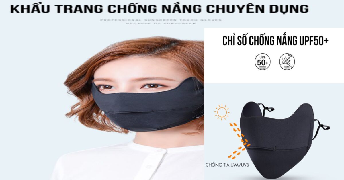 UV100 thương hiệu đứng đầu dòng khẩu trang chống tia UV