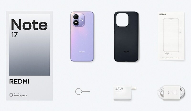 Xiaomi Redmi Note 17 giá từ 5 triệu đồng, màn OLED 120Hz, pin 8000 mAh