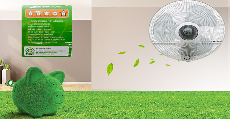 Quạt Midea FW40-6H không nên lắp đặt quá thấp hoặc quá cao quạt treo tường Midea FW40-6H