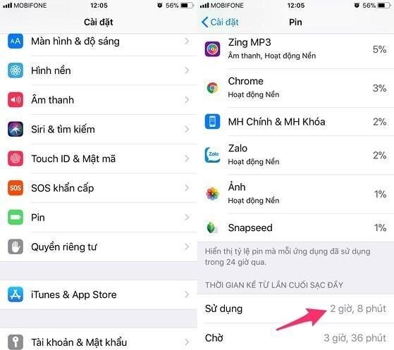 Kiểm tra sức khỏe pin trên iPhone, iPad 