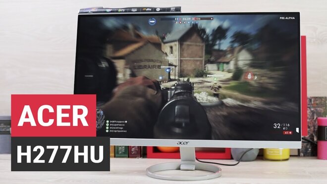 Acer H277HU hiện đại thích hợp chơi game, thiết kế