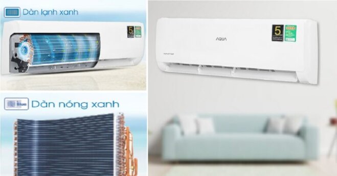 Điều hòa máy lạnh Sanyo Aqua 1 ngựa AQA-KCRV10TK gas R-32