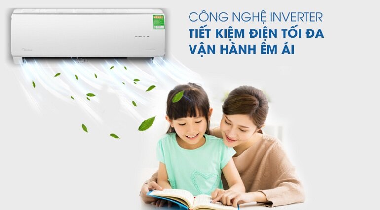 áy lạnh Midea Inverter 1 HP MSAFA-10CRDN8