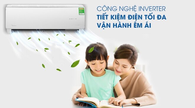 áy lạnh Midea Inverter 1 HP MSAFA-10CRDN8