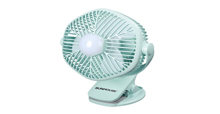 Quạt tích điện Sunhouse SHD7111 với thiết kế gọn nhẹ thích hợp sử dụng mọi lúc mọi nơi quạt tích điện Sunhouse SHD7111