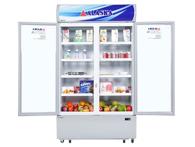 Tủ mát Alaska 2 cánh 800 lít SL-8CI lựa chọn lý tưởng cho quán ăn và siêu thị