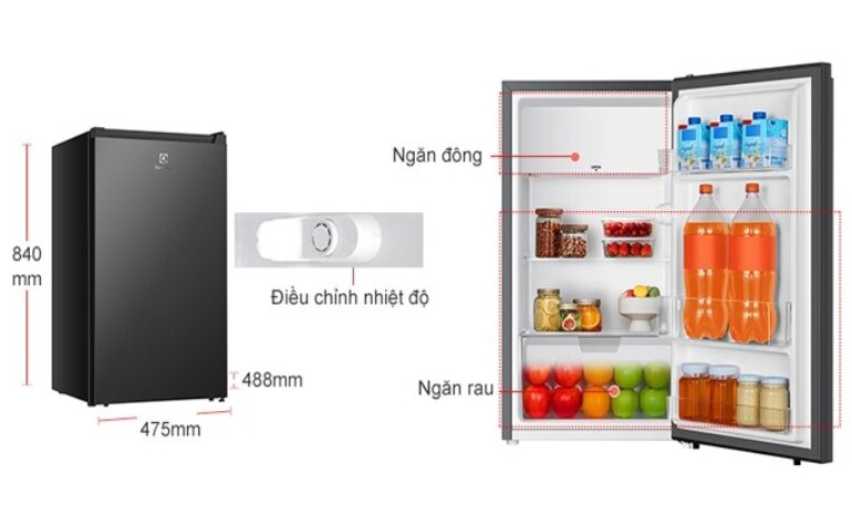 Tủ lạnh Electrolux EUM0930BD-VN có độ bền và độ tin cậy cao