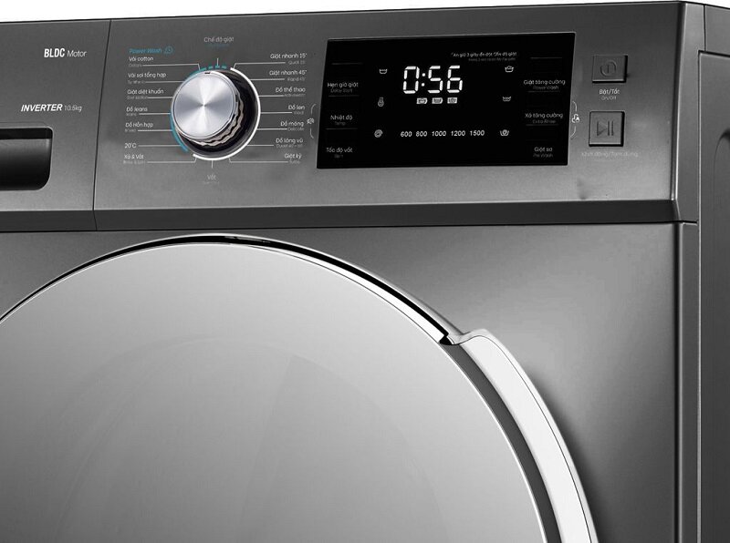 Máy giặt lồng ngang Casper Inverter 10.5 kg WF-105I150BGB giá chỉ 5 triệu mà chất lượng 