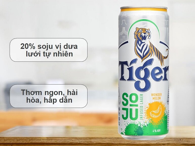 Đánh giá bia Tiger Soju Infused Lager tất tần tật từ A - Z
