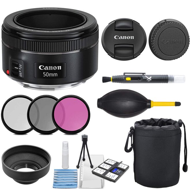 Lens Canon EF 50mm f/1.8 STM phù hợp túi tiền và gọn nhẹ