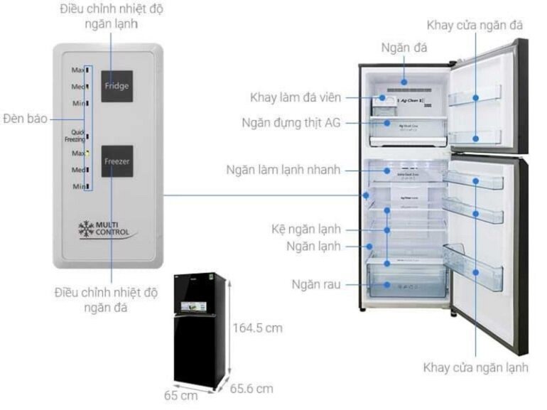 Tủ lạnh Panasonic 550 lít