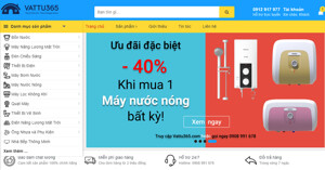Vattu365.com - Trang TMĐT hàng đầu về các thiết bị điện nước tại Việt Nam