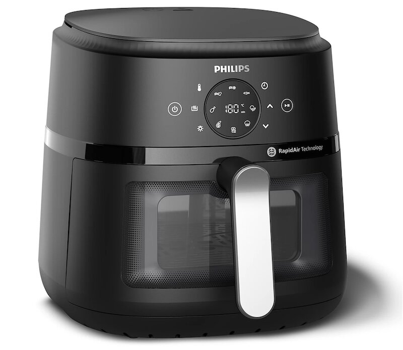 Nồi chiên không dầu Philips NA231/00 thiết kế cửa kính trong suốt