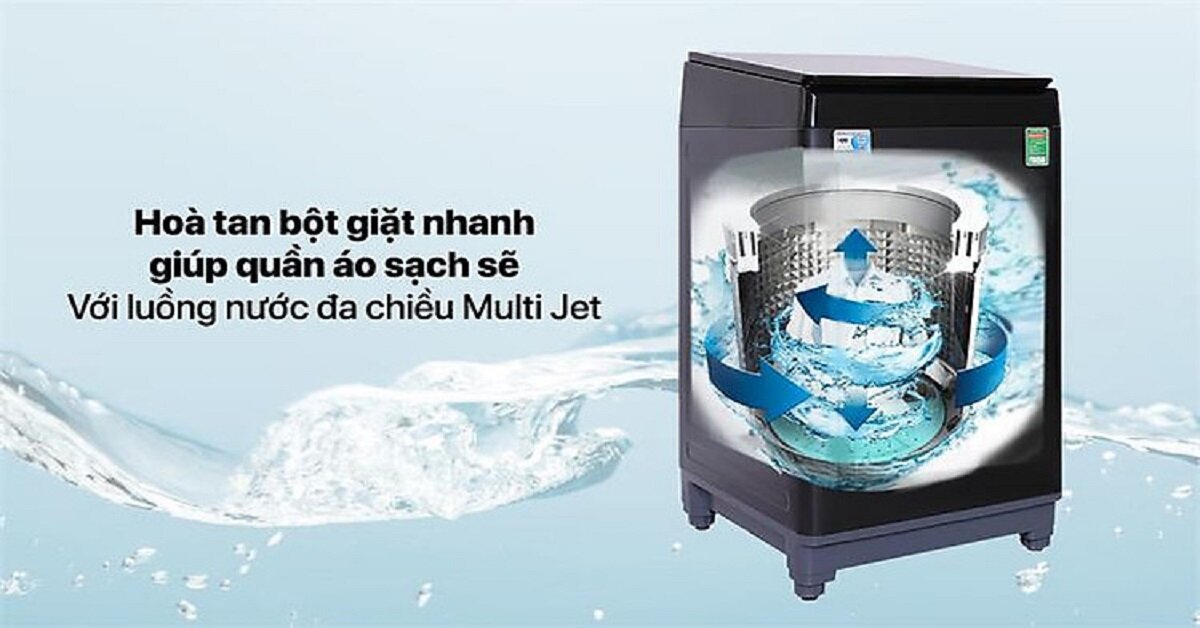 Vì sao máy giặt Aqua 10kg AQW-FR100GT.BK đem lại hiệu quả giặt giũ cao