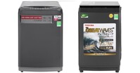 Vì sao máy giặt cửa trên 9kg Toshiba Inverter AW-DK1000FV(KK) giá cao hơn LG Inverter T2109VSAB?