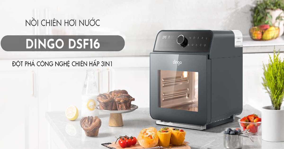 Vì sao nồi chiên không dầu hơi nước DINGO DSF16 mới vừa ra mắt đã cháy hàng?