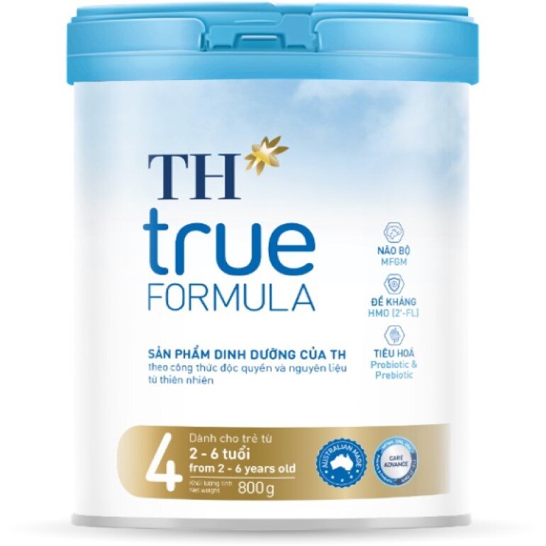 Sữa TH True Formula 4 là sản phẩm dành cho trẻ từ 2 đến 6 tuổi