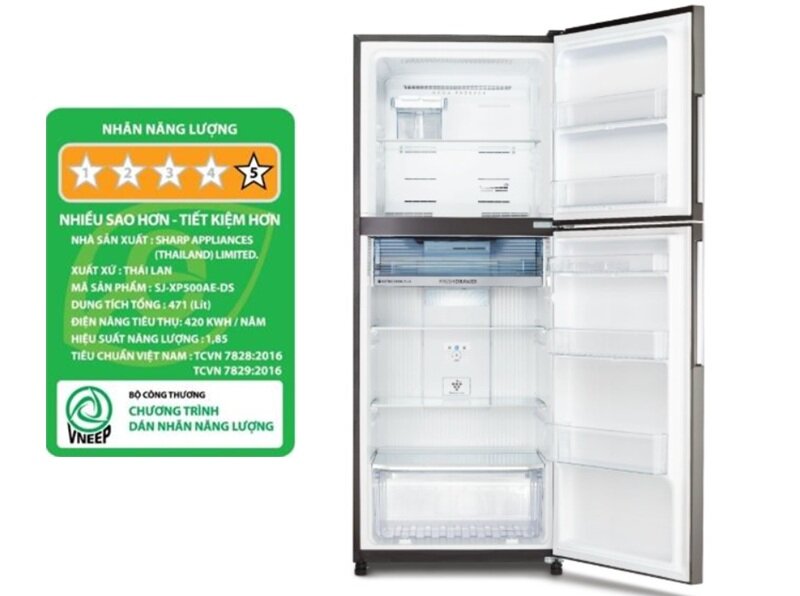 5 điểm nổi bật khiến tủ lạnh Sharp SJ-XP500AE là lựa chọn thực dụng cho gia đình