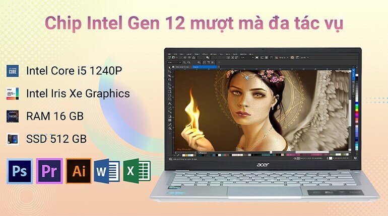 laptop Acer Swift 3 SF314-512-56QN NX.K0FSV.002
