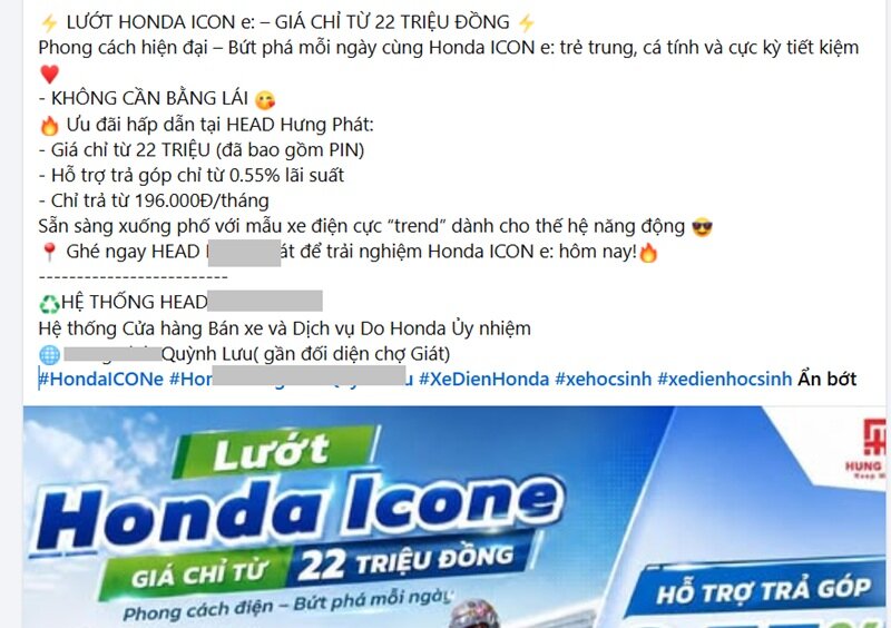 Honda tiếp tục 