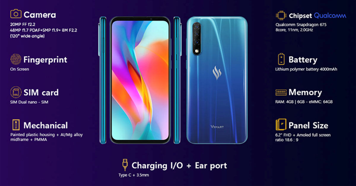 Vsmart Live mới ra mắt năm 2019 giá bao nhiêu? Có chống nước không?