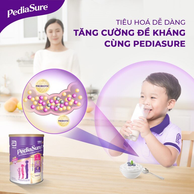 Sữa Pediasure tăng cường sức đề kháng và hệ miễn dịch ở trẻ