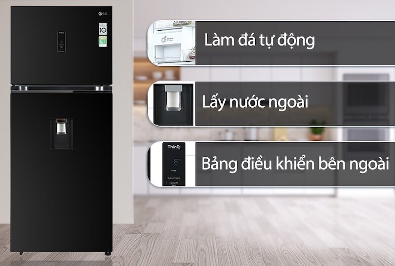 Tủ lạnh LG Inverter 374 lít GN-D372BLA tính năng hiện đại, công nghệ ưu việt