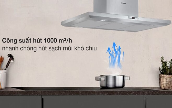 Máy hút mùi Bosch DIB091E51: Đánh giá chi tiết sản phẩm