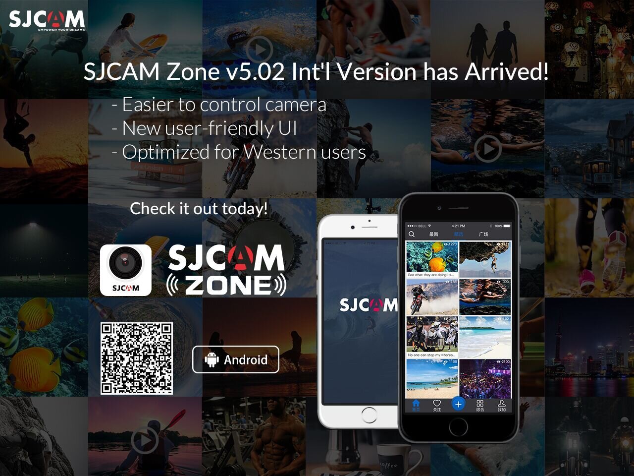 SJCAM Zone là ứng dụng của hãng SJCam sử dụng cho các thiết bị của mình
