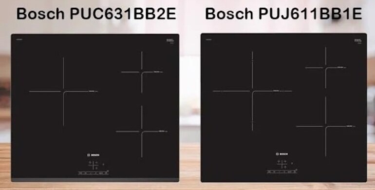 Sự khác biệt về mặt tính năng của bếp từ Bosch puj611bb1e và puc631bb2e