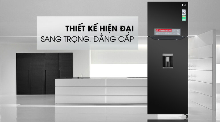 Tủ lạnh LG GN-D315BL giá rẻ có dung tích 315 lít phù hợp với nhu cầu sử dụng 3-4 người