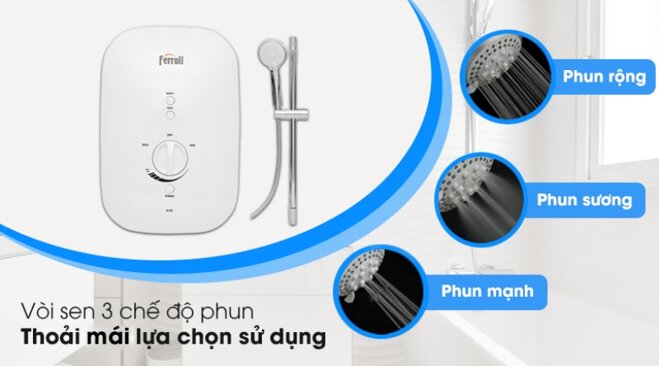 Đánh giá chi tiết bình nóng lạnh trực tiếp Ferroli DIVO-SSN