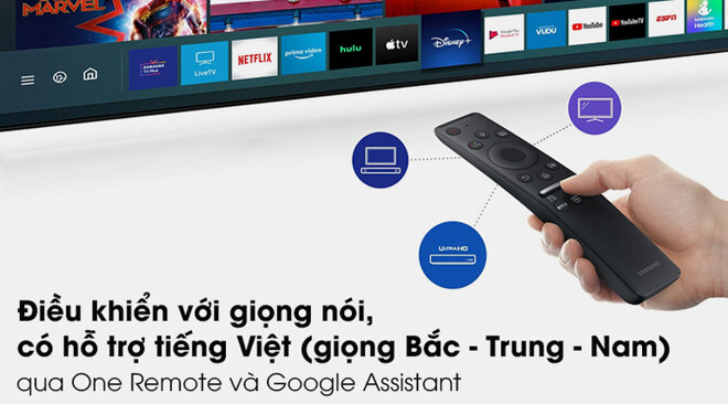 Tìm kiếm bằng giọng nói có tiếng Việt với Google Assistant và remote thông minh